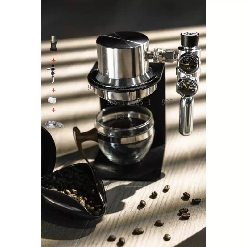 Stainless Steel Household Coffee Maker, Italian Style 9bar Extractor, Portable Pneumatic Coffee Machine
