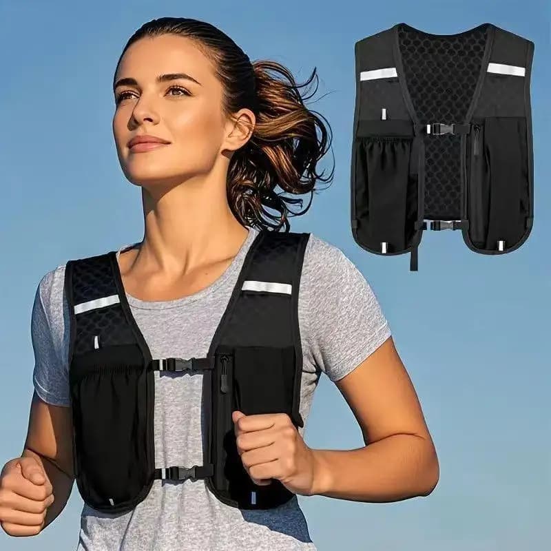 Factory Sales Running Hydration Vest Backpack For Hiking Cycling Marathon Lightweight Water Chest Pack With Phone Storage Pocke
