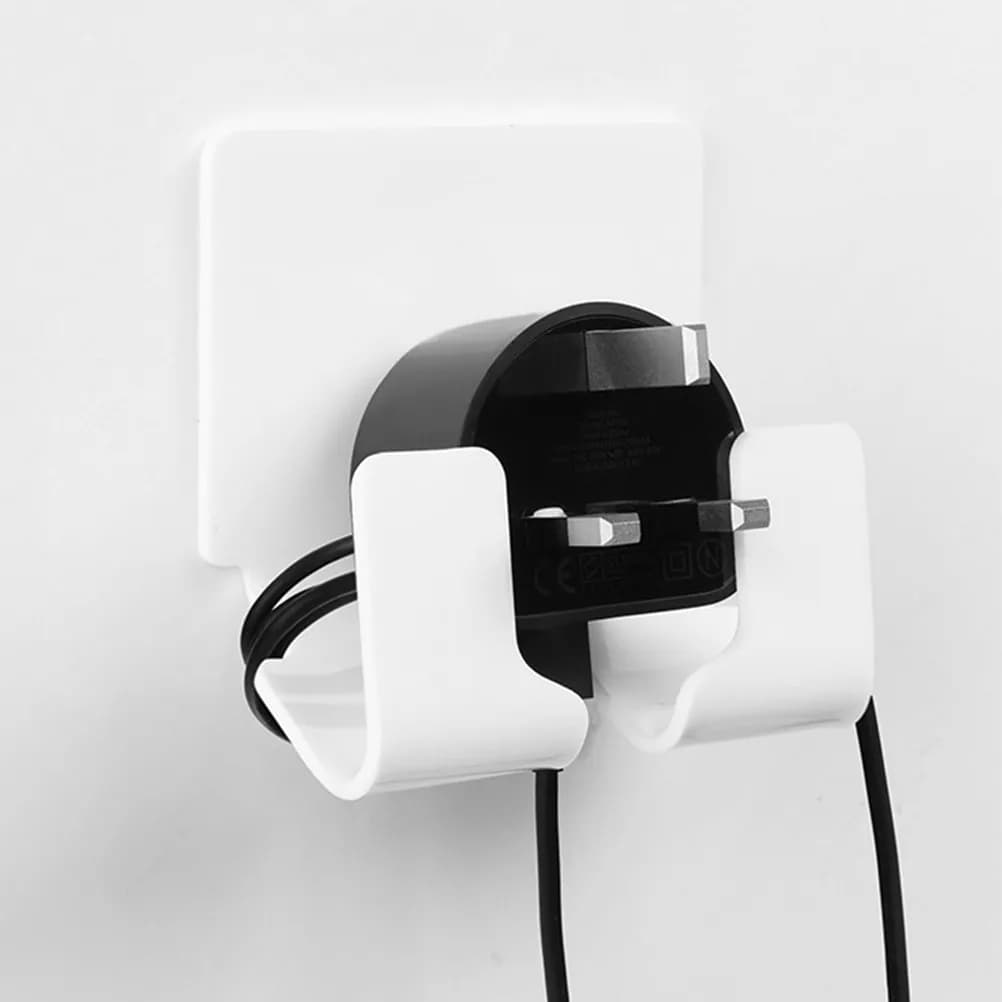 Wall Mount Phone Holder Acrylic Adhesive Smartphone Charging Stand for Home Office Kitchen Bathroom Wall Phone Rack Easy Cable