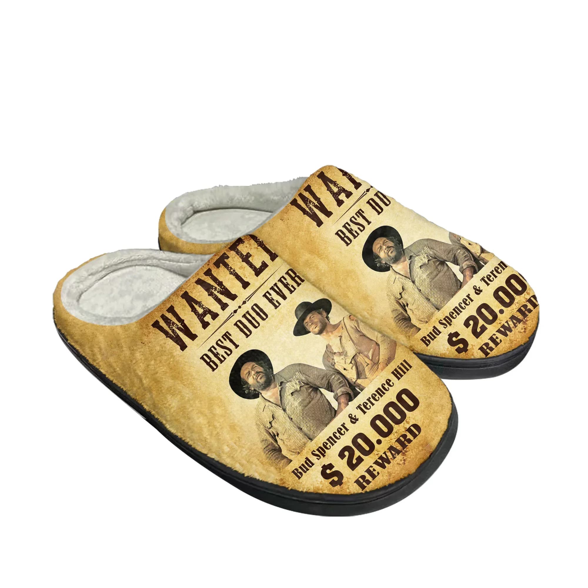 Pantofole in cotone Bud Spencer Terence Hill, da uomo e da donna, in peluche, per camera da letto, casual, calde, termiche, personalizzabili