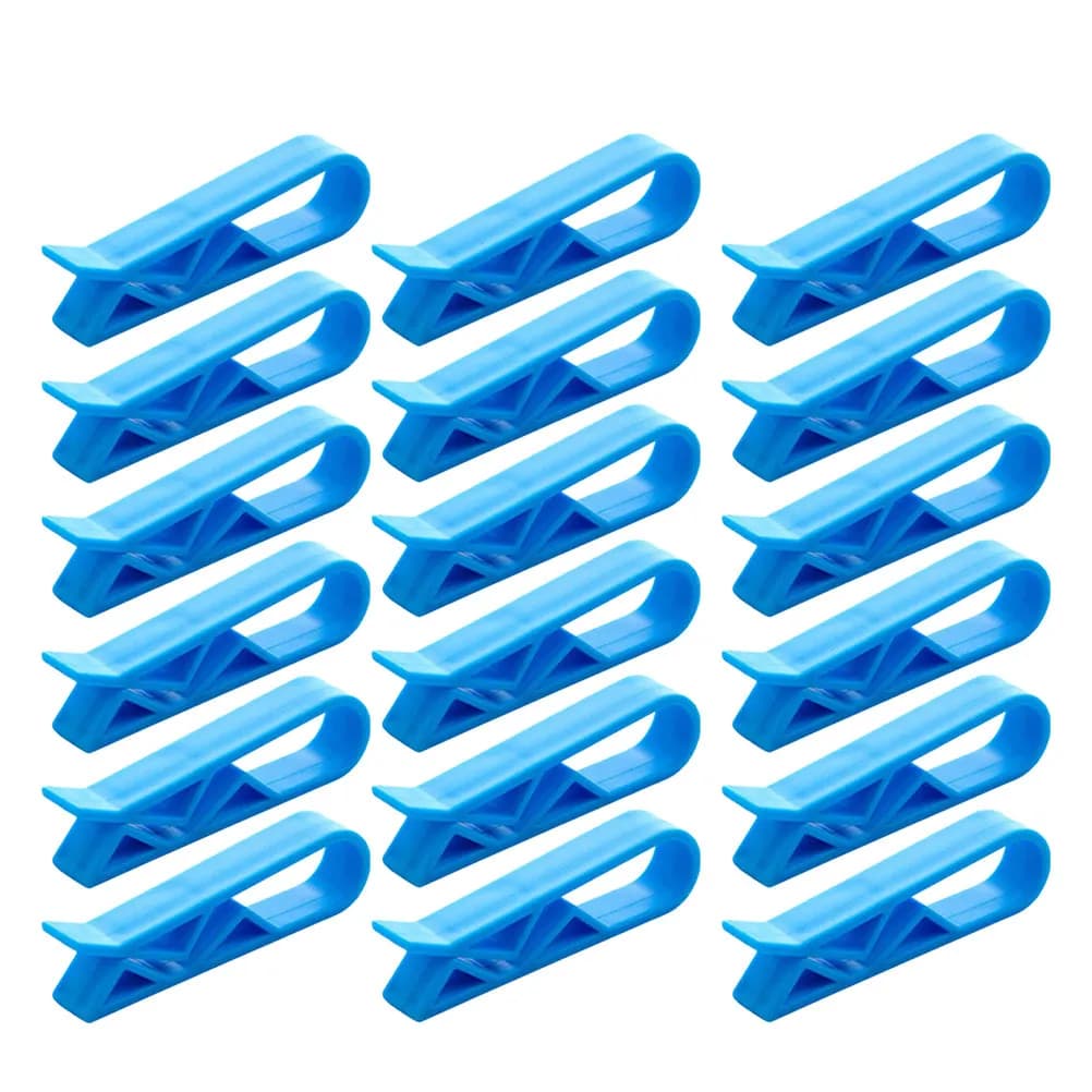 40 Pezzi Clip Premium in Plastica per Sacchi della Spazzatura, Supporto Resistente per Bidoni e Cestini, Funzione Antiscivolo e di Fissaggio