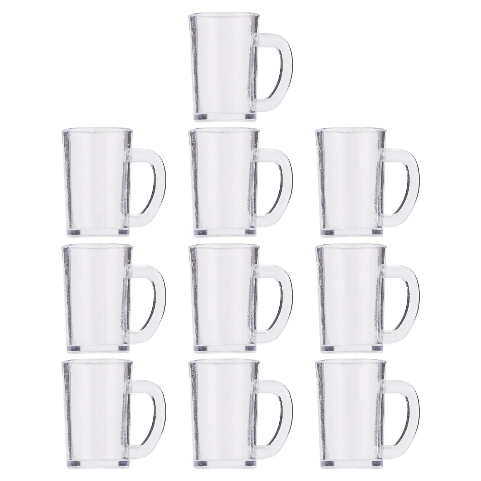 10 pezzi tazza di birra per casa delle bambole tazze piccole mini decorazioni in resina modello di tazza tazze simulate modelli in miniatura bicchieri di vetro