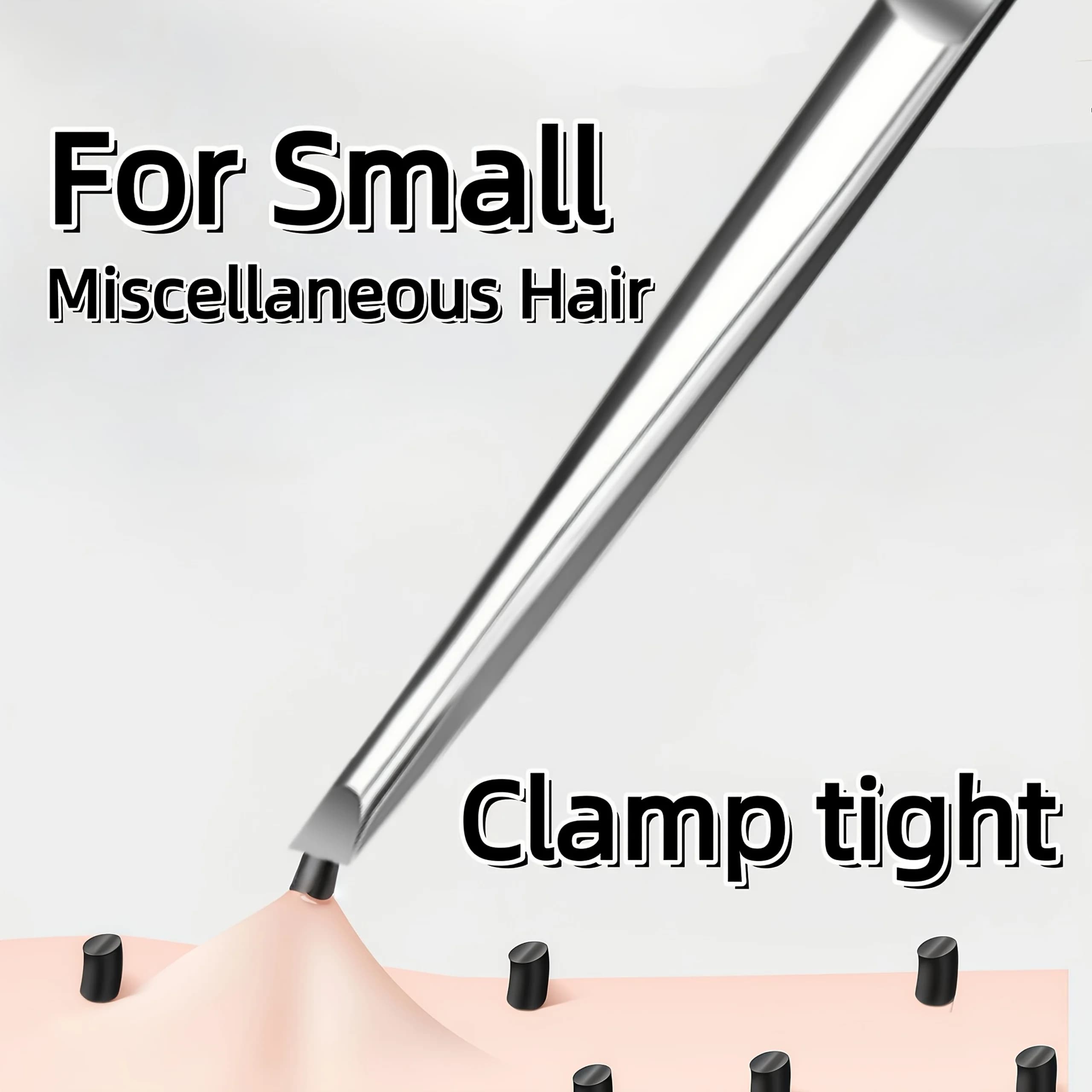 Stainless steel tweezers Suitable tool for eyebrow eyelash application Barba and moustache applicator cutting fake eyebrows Gifts
