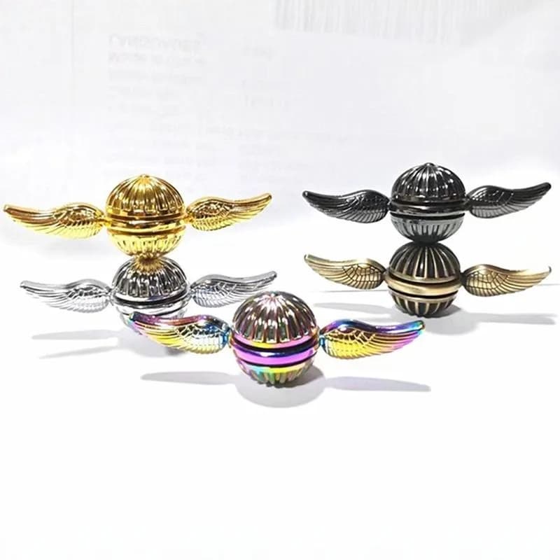 Nuovo Fidget Spinner Colorato In Lega di Metallo Muto Cuscinetto Ala Aereo Mano Spinner Punta Delle Dita Spinning Giroscopio Alleviare Lo Stress Giocattoli
