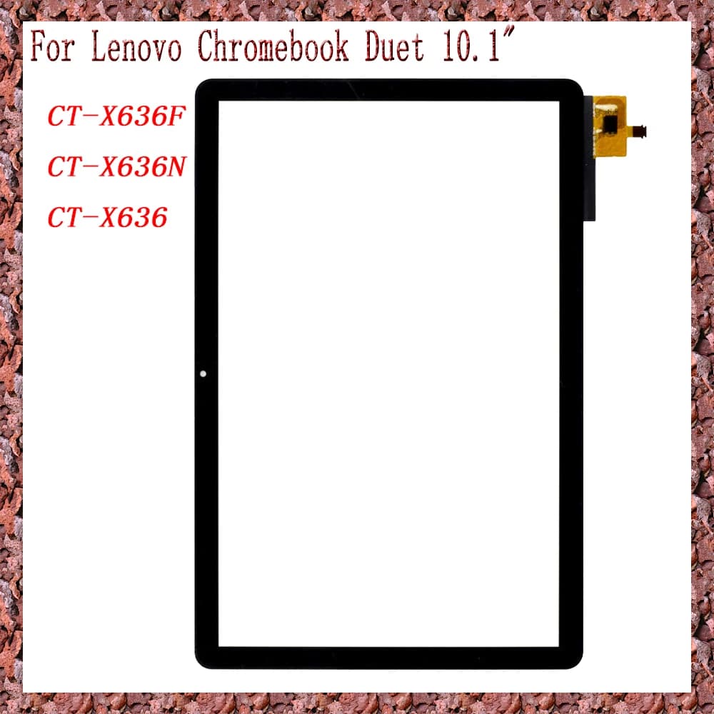 AAA For Lenovo Chromebook Duet 10.1 CT-X636F CT-X636N CT-X636 x636 Touch Screen + OCA LCD Front Glass Panel Replacement parts