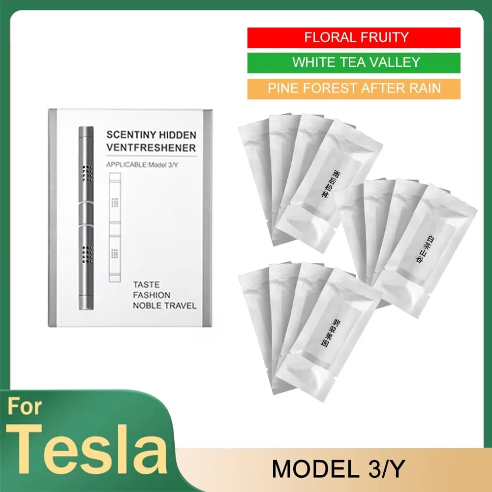 Car Deodorant for Tesla Model 3 Y Dashboard Fragrance Air Purifier Aromatherapy Decoration Interior Car Accessories