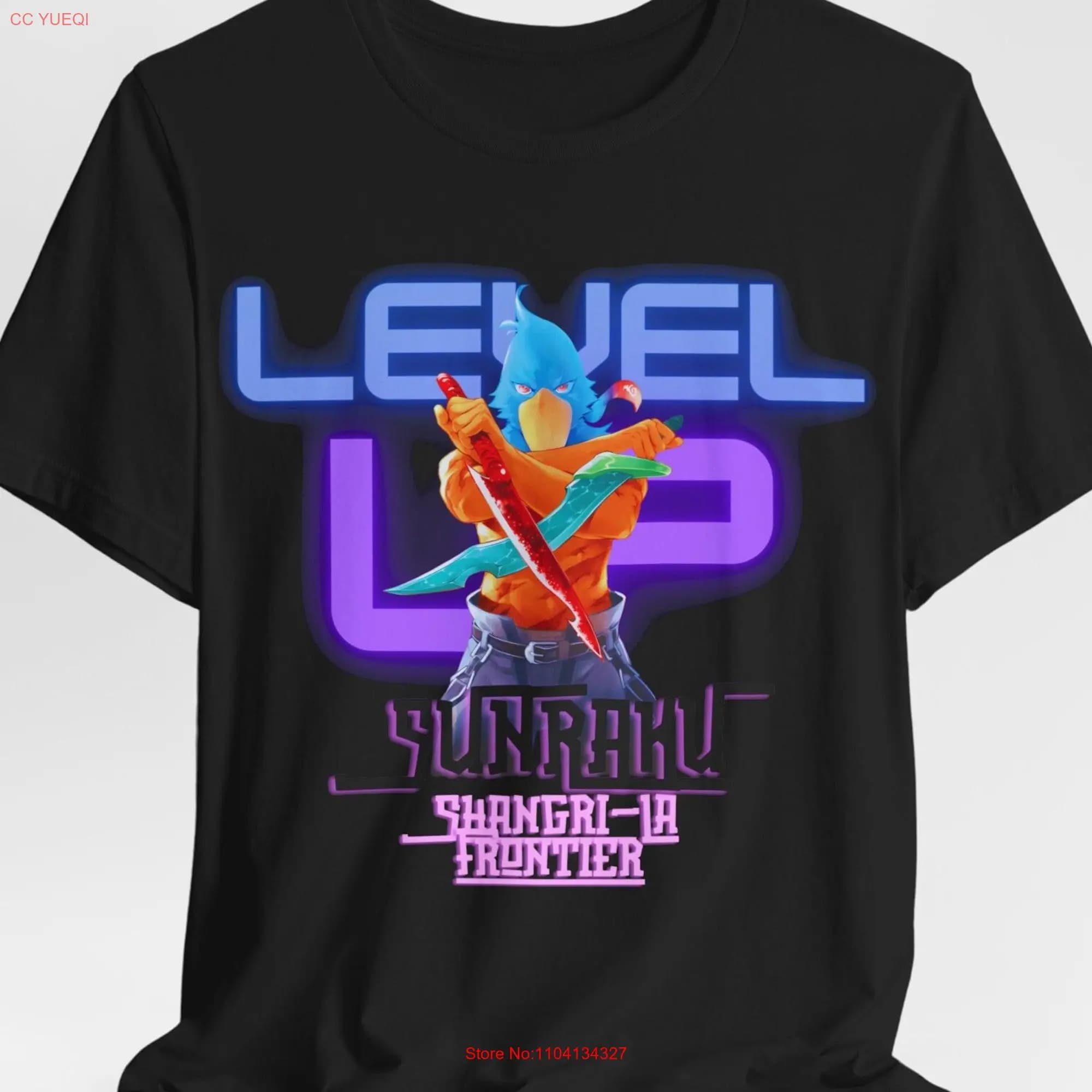 Maglietta regalo lei uomo ragazzo anime camicie regali Sunraku Shangri La Frontier maniche lunghe o corte