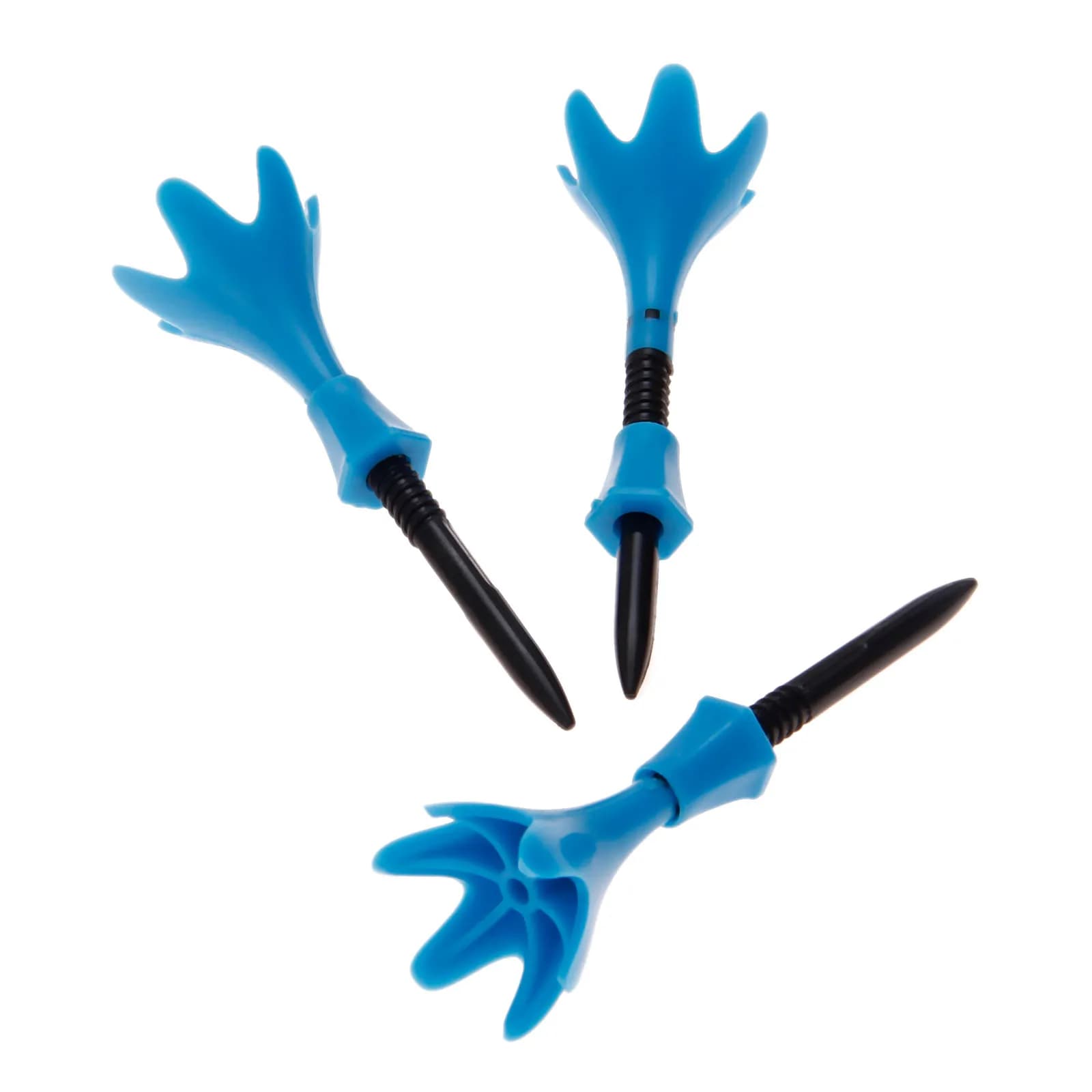3 Pz/set Blu Ad Altezza Regolabile Tee Da Golf Girevole In Plastica Pallina Da Golf Tees Rotazione Limitata Step Imbottiture Attrezzature Per La Pratica Del Golfista