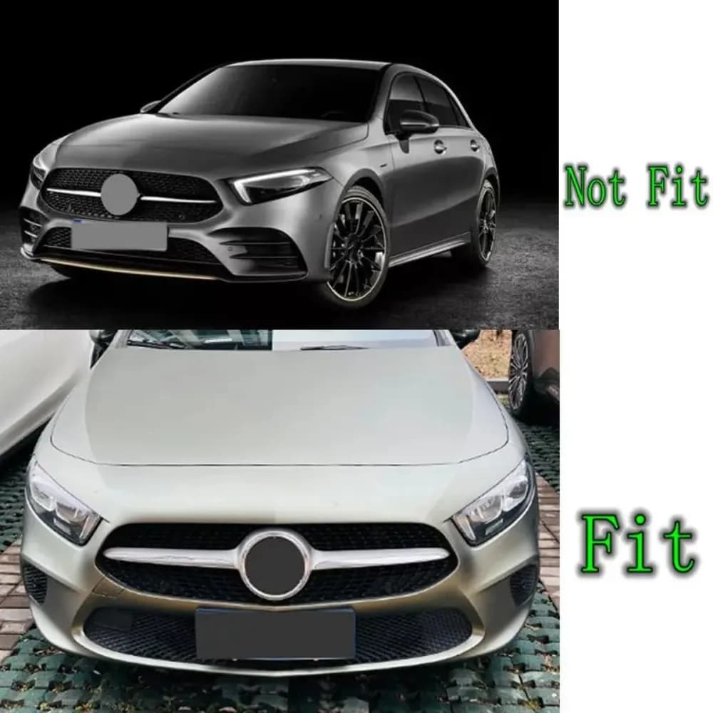 Gloss Black Car Front Bumper Lip Diffuser Spoiler For Mercedes-Benz A-Class W177 V177 2018-2022
