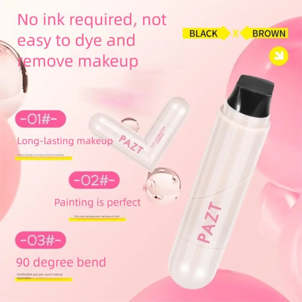 Nuovo Eyeliner Stamp Impermeabile a Lunga Durata, Asciugatura Rapida, Facile da Usare, Colore Nero