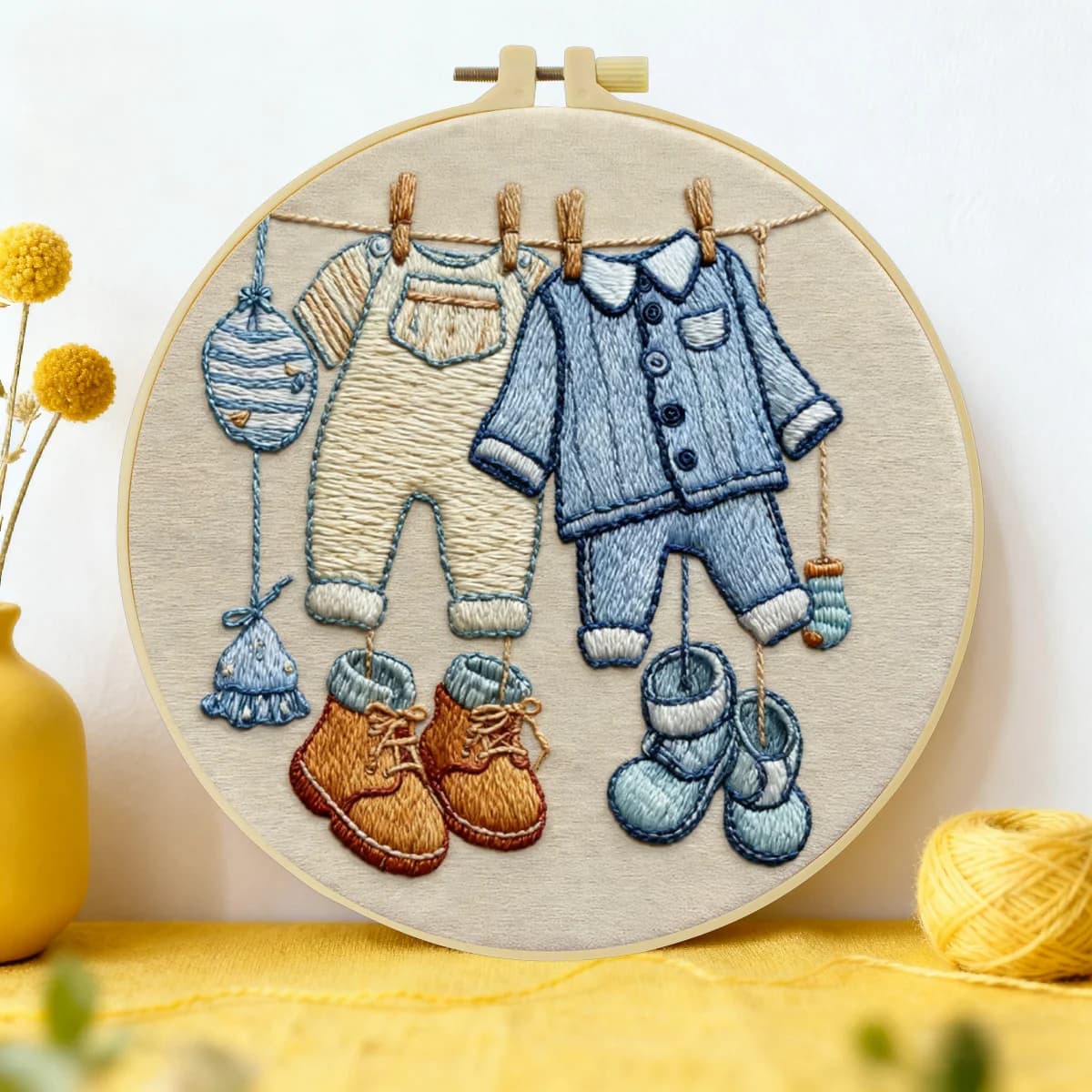 Kit per ricamo fai da te 20x20 cm/15x15 cm (7,87/6,3 pollici) per vestiti, kit iniziale per ricamo, manualidades, arte con l'ago, arte del cucito