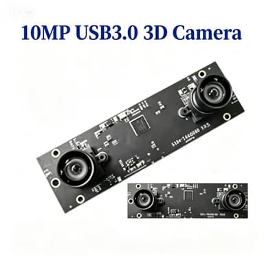 Modulo Fotocamera Stereo USB3.0 a Doppia Lente Sincronizzata 10MP 45FPS 60FPS per VR 3D, Rilevamento Distanze, Windows, Android, Linux, Webcam