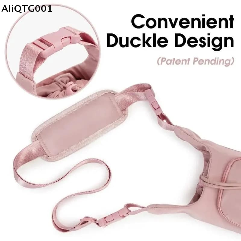 Borsa a tracolla regolabile per bottiglie d'acqua con cinghie per passeggiate e picnic, accessorio versatile per bottiglie e tazze
