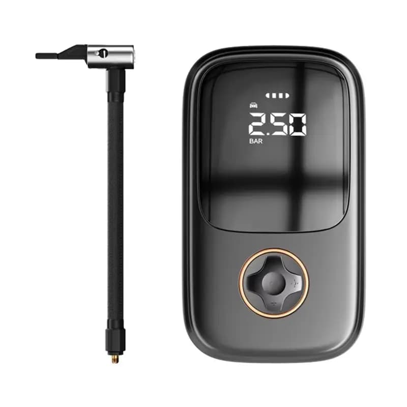 A96E-Pompa per pneumatici con display digitale, ricaricabile, per auto/moto/bicicletta, gonfiatore d'aria per auto