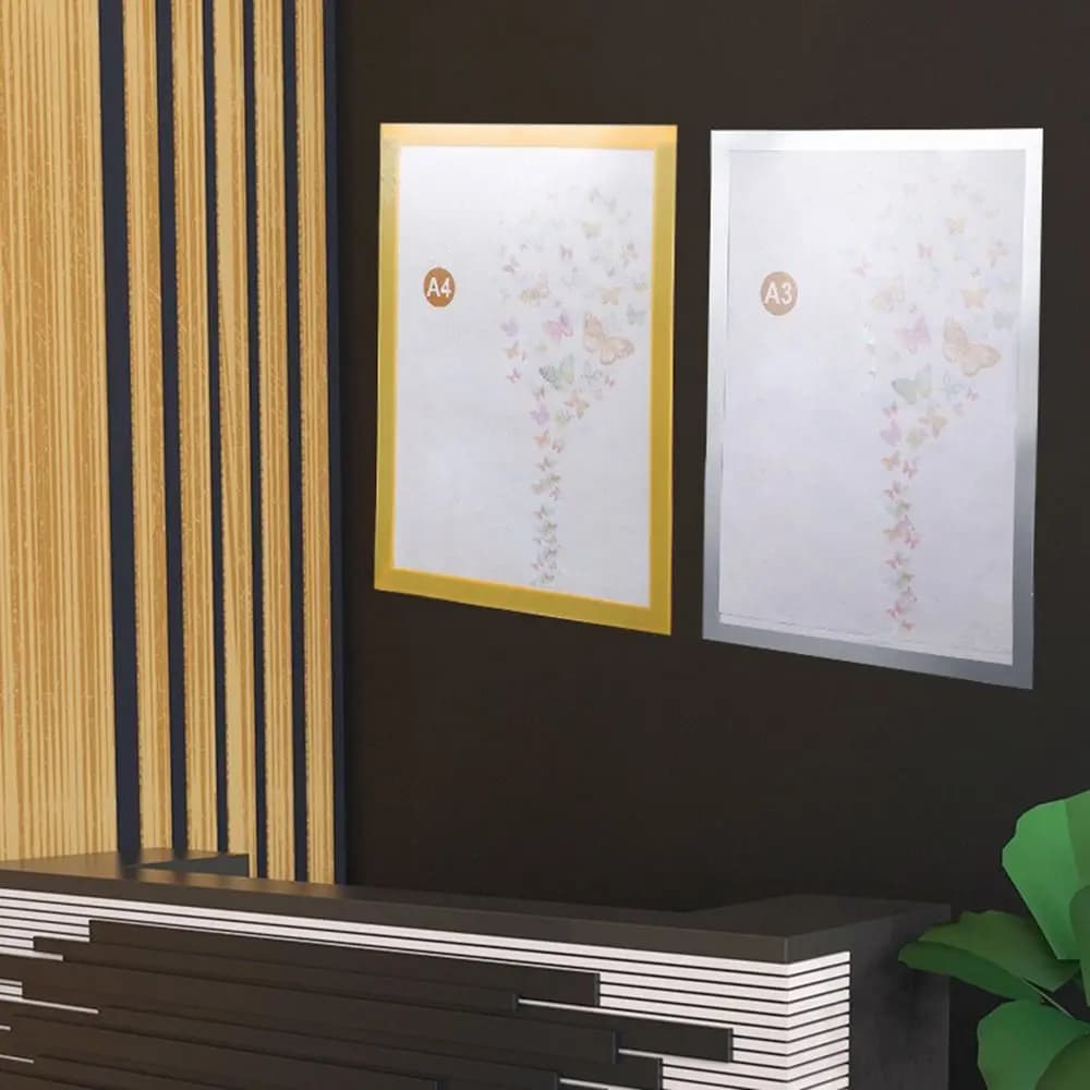 A3 A4 Magnetic Photo Frame Magnetic Display Board Self Adhesive Soft Picture Frames Document Canvas Painting Shop Window