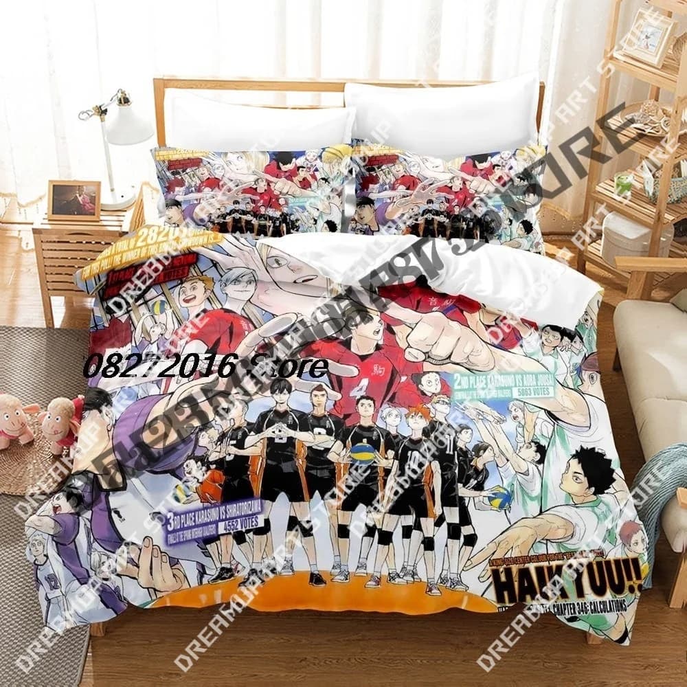 Stampa 3D Haikyuu!! Kuroo Kenma Set biancheria da letto Twin Queen King Copripiumino full size Federa Letto ragazzi ragazze Tessili per la casa per adulti