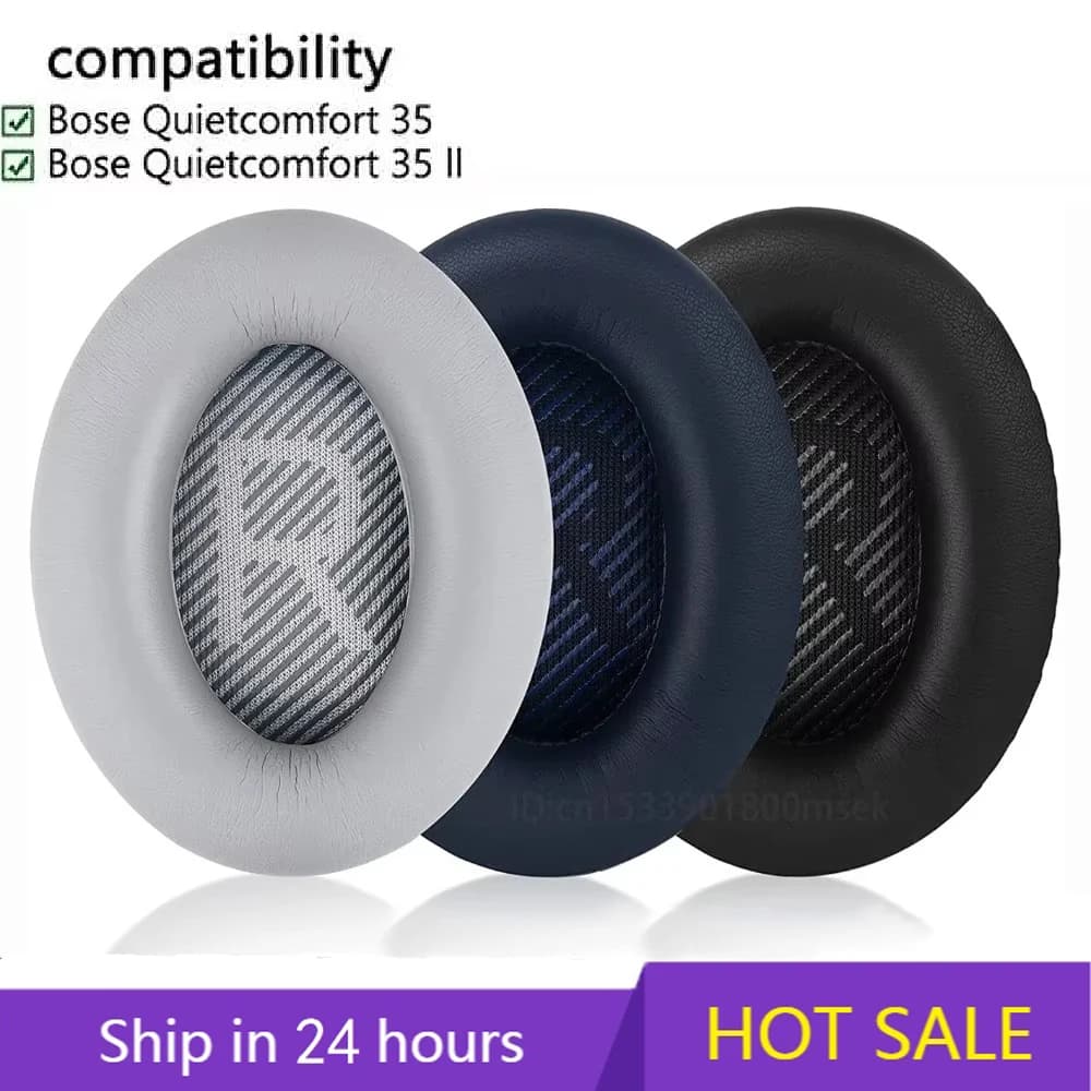 Cuscinetti auricolari di ricambio per BOSE QC35 per cuffie QuietComfort 35 e 35 II Cuscinetti auricolari in memory foam Copri orecchie di buona qualità