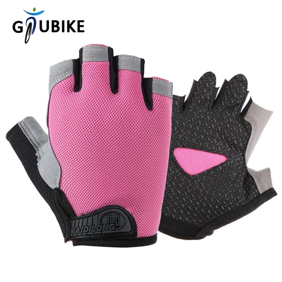 GTUBIKE Half fingers cycling Gloves Summer Shock Absorbing Breathable gloves wear-resistant for outdoor sports Woman Man