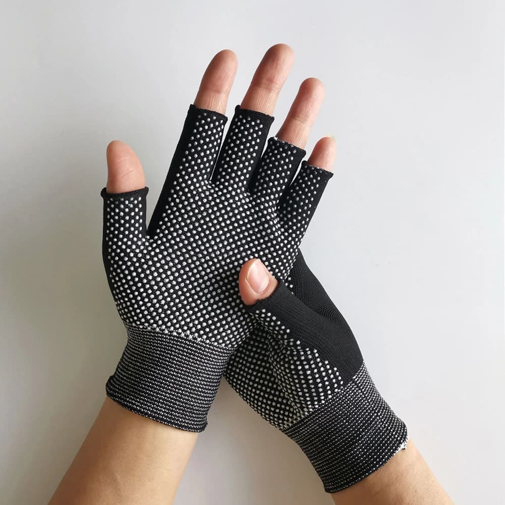 Cycling Gloves Half Fins Breathable Nylon, Anti-slip Gym Gloves, Cycling Guide Gloves, Fishing, Guide