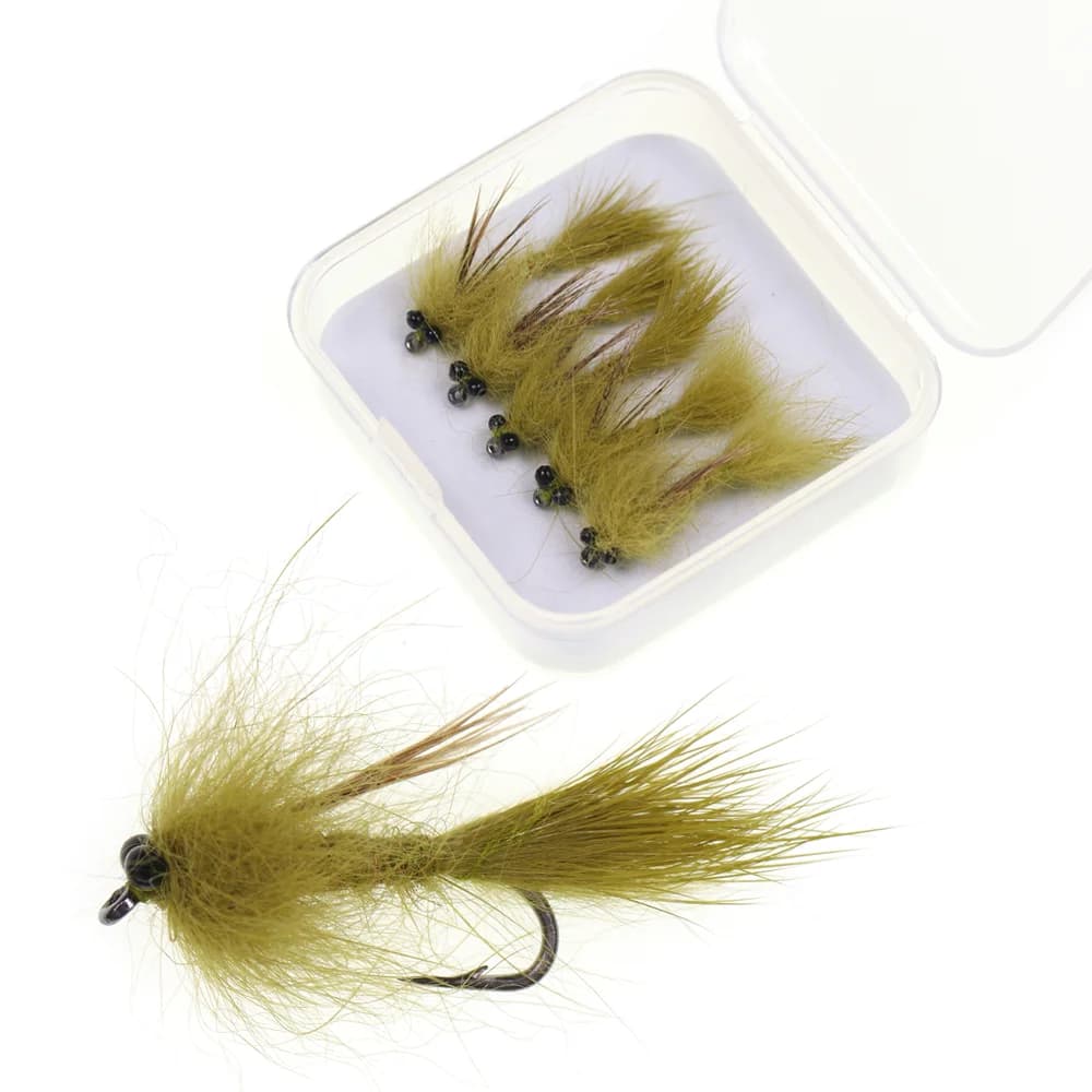5 pezzi/scatola # 10 Mosche Artificiali Realistiche a Forma di Libellula e Ninfa, Esche per Pesca a Mosca, Artificiali per Trota