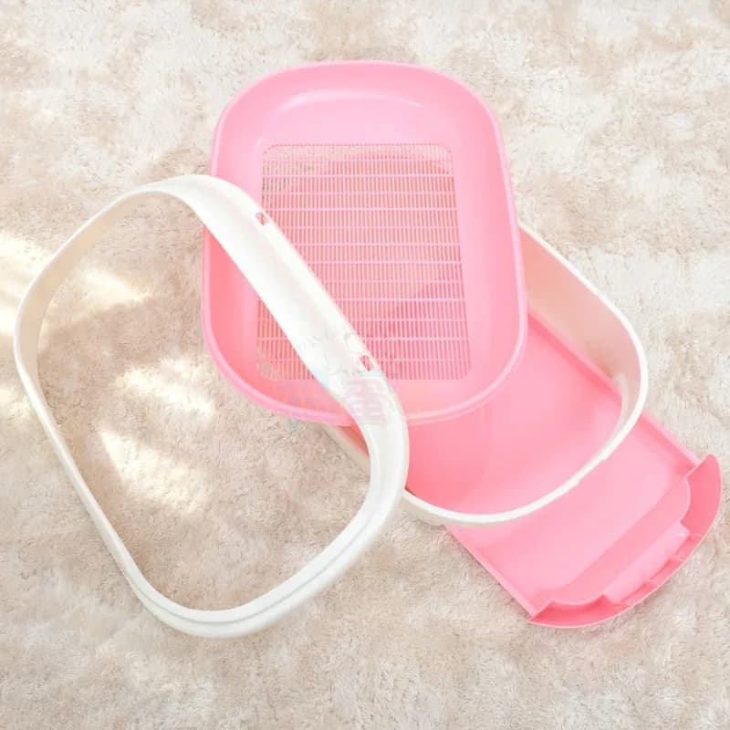 Semi-closed grid drawer double layer cat litter box cat toilet