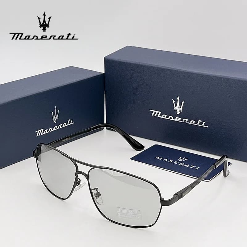 MASERATI New Polarized Sunglasses Luxury Unisex Men Women photochromic lens Driving Sun GlassesPilot Eyewear UV400 Male Goggles