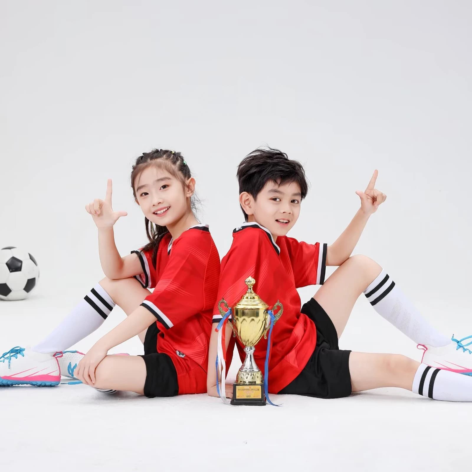 Customized Football Divisa, Breathable Sports Clothing, Adult and Kids Training Mesh, Short Sleeved Football Clothing Set