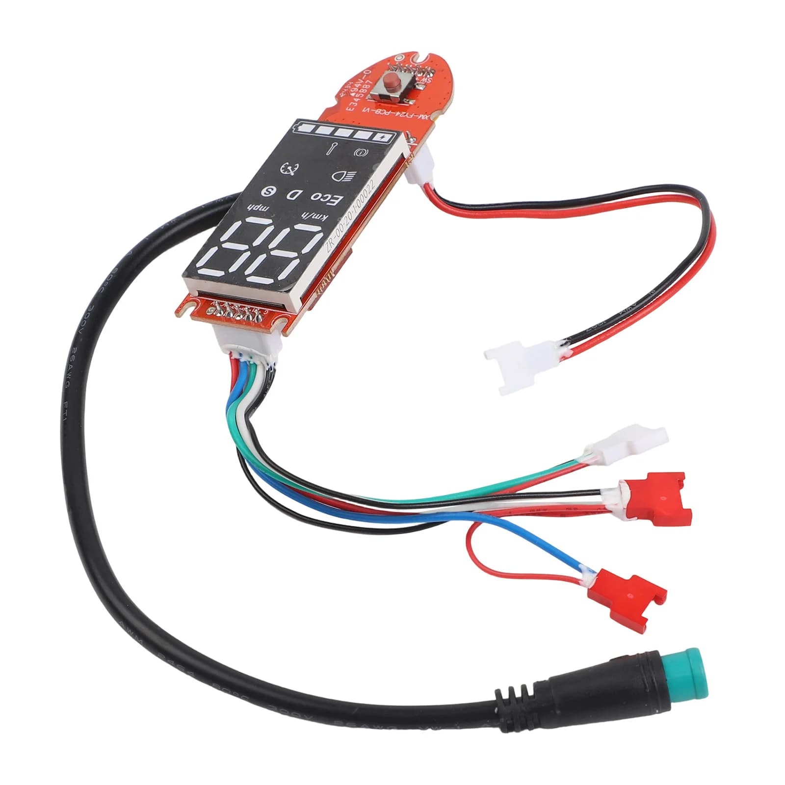 Display contachilometri rosso in alluminio 36V per monopattino elettrico Xiaomi M365 Pro - Ricambio e accessori