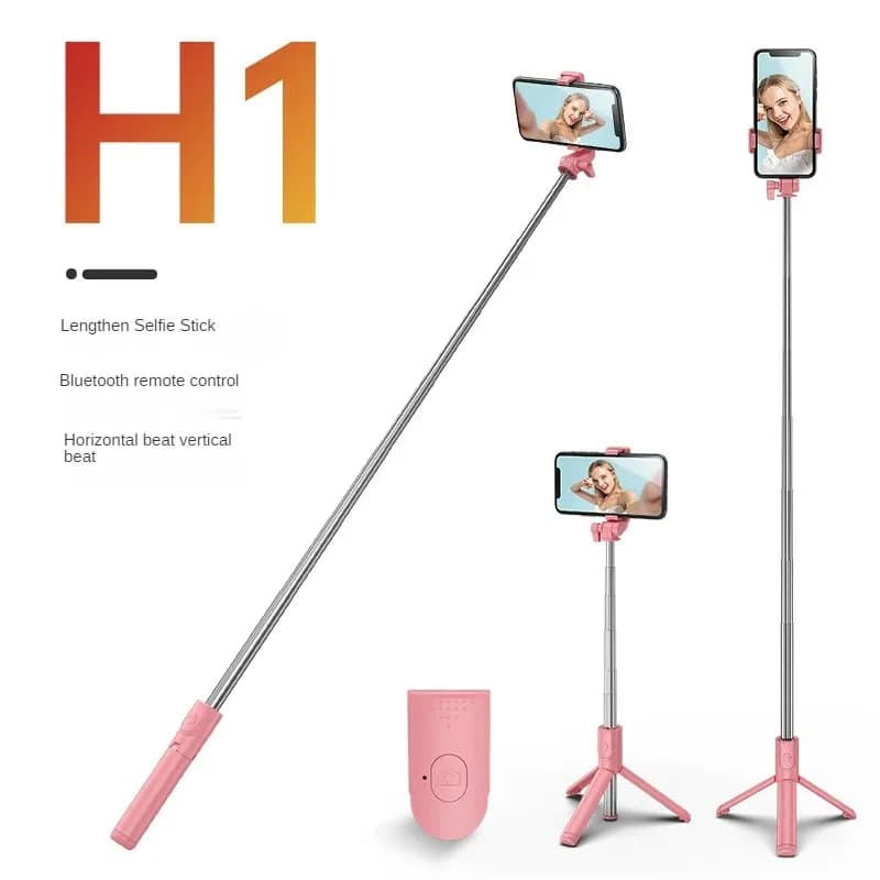Telefono cellulare Selfie Stick Bluetooth Tiktok Live Supporto per fotocamera portatile telescopico integrato Treppiede universale