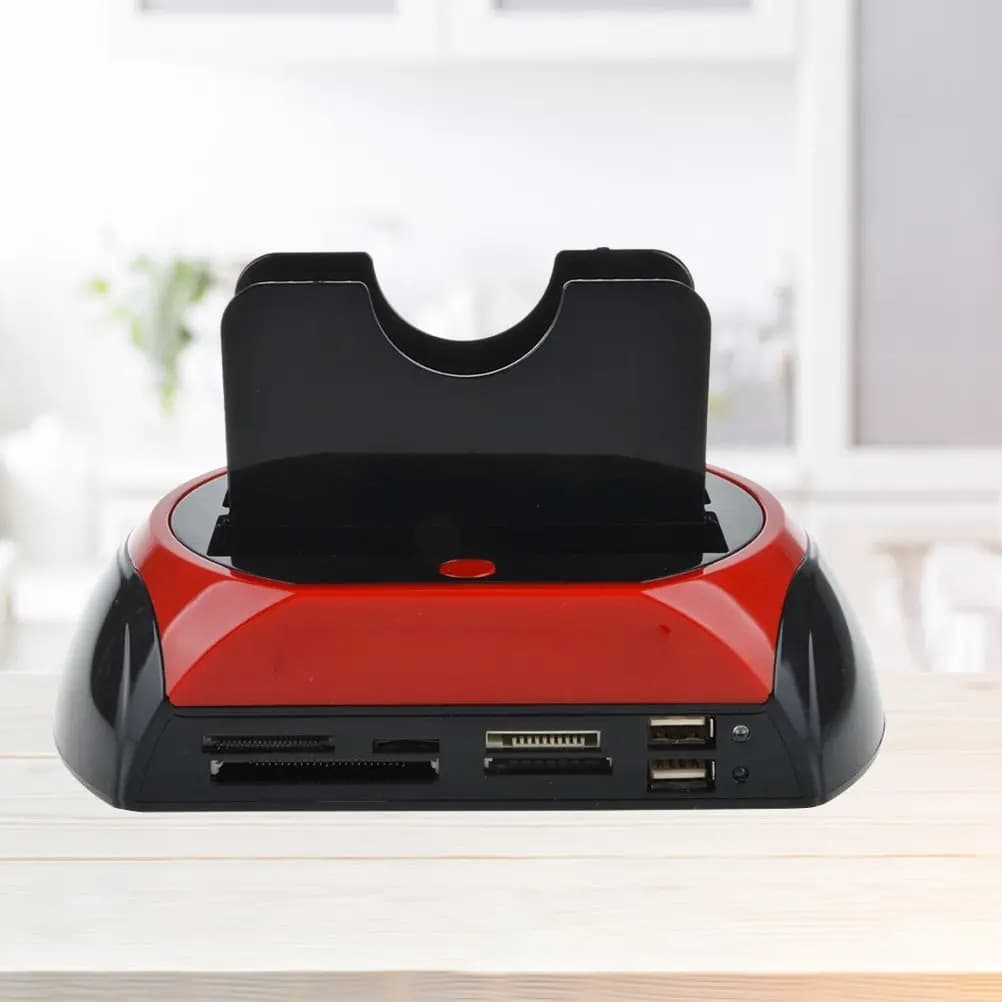 Docking Station per HDD con Doppia Porta USB, Lettore Multifunzione per Clonazione Dischi Rigidi, Supporto 25/35/2 Porte Hub, Copia Offline