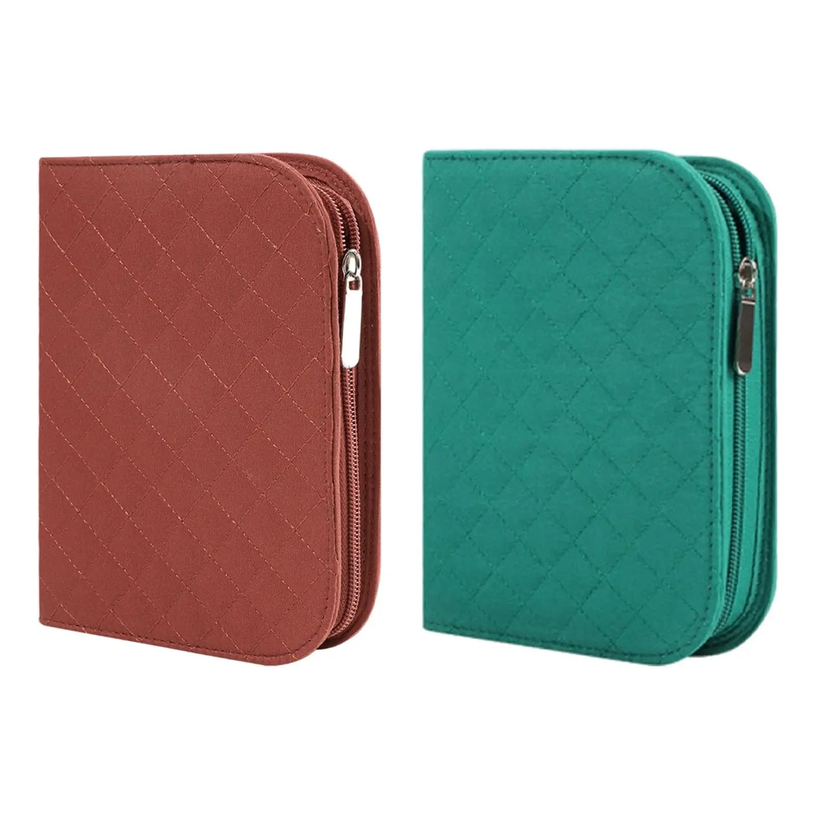Custodia per uncinetti con tasche in tessuto, borsa organizer con cerniera, custodia per accessori da uncinetto da viaggio