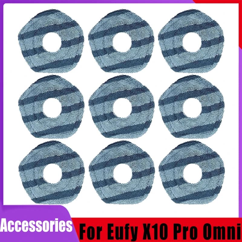 Mop Cloth Pads For Eufy X10 Pro Omni Eufy X9 Pro Vacuum Cleaner Part Washable Mop Pad Mop Rags Parts Replacement