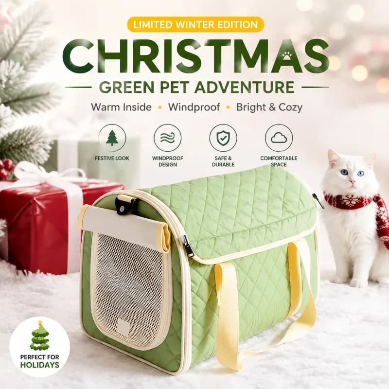 Portable Winter Pet Backpack for Cats and Dogs – Warm, Stress-Relieving Travel Carrier