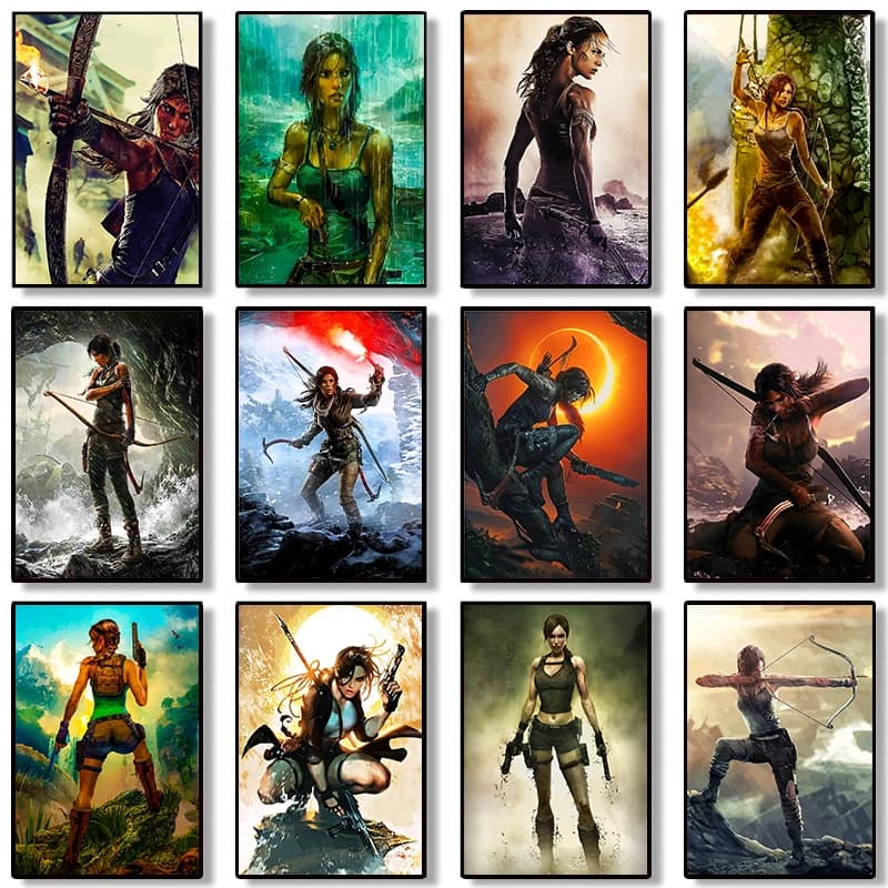 HD Print Tomb Raider Game Poster Canvas Painting Adventure Wall Art Pictures For Gamer Living Room Home Decor Cuadros No Frame