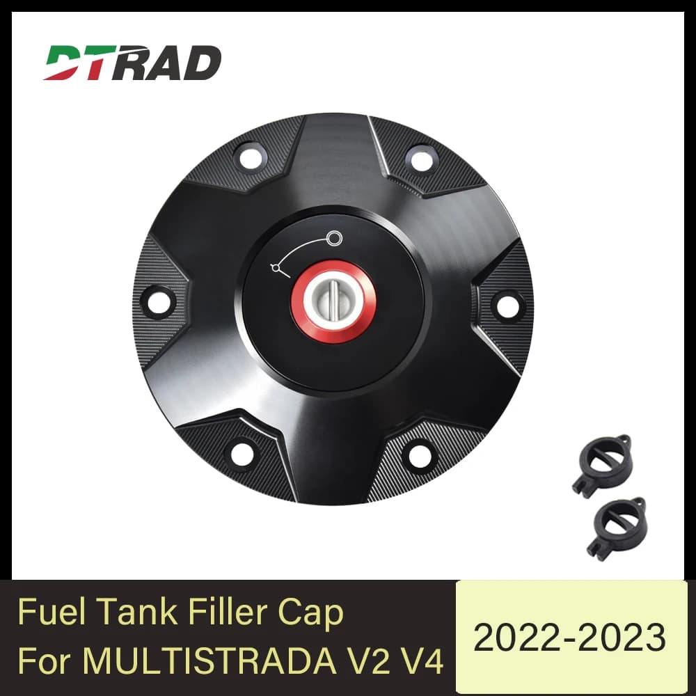 Tappo Serbatoio Carburante Moto per DUCATI Multistrada V2 V4 2023 con Coperchio Airbox a Sgancio Rapido e Coperchio Olio