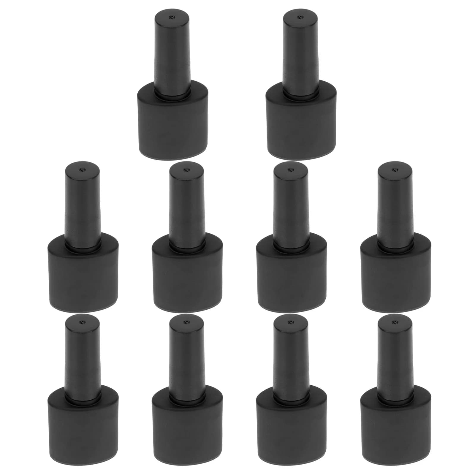 10 Pieces Empty Flavors for Nail Polish, Anti-loss, Travel Portals for DIY Nail Art, Glitter Mixing and Cuticol Oil