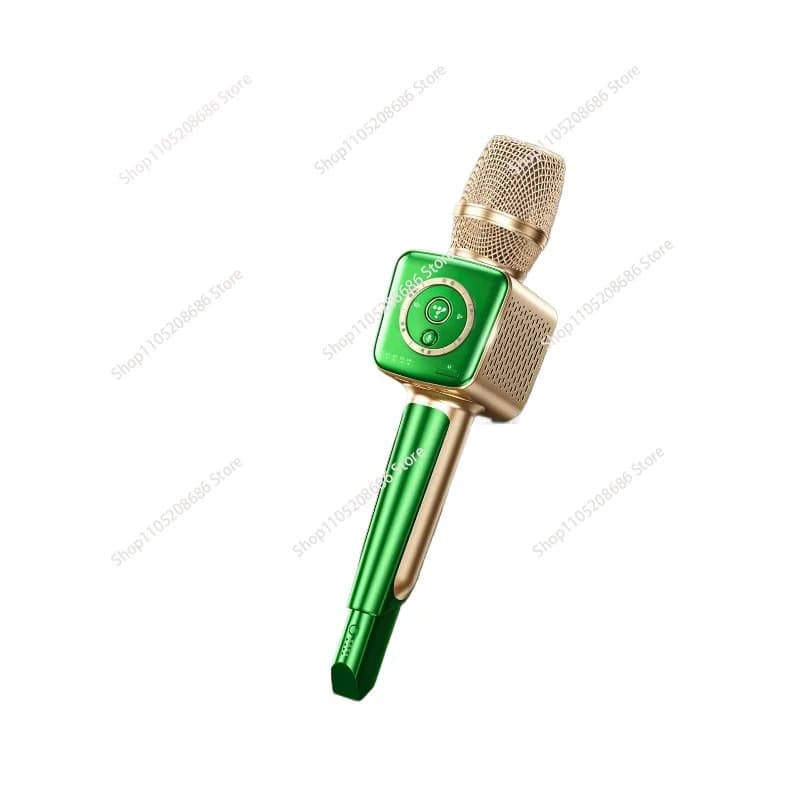 Microfono wireless Bluetooth Altoparlante per microfono karaoke UHF compatibile con auto/telefono cellulare/PC