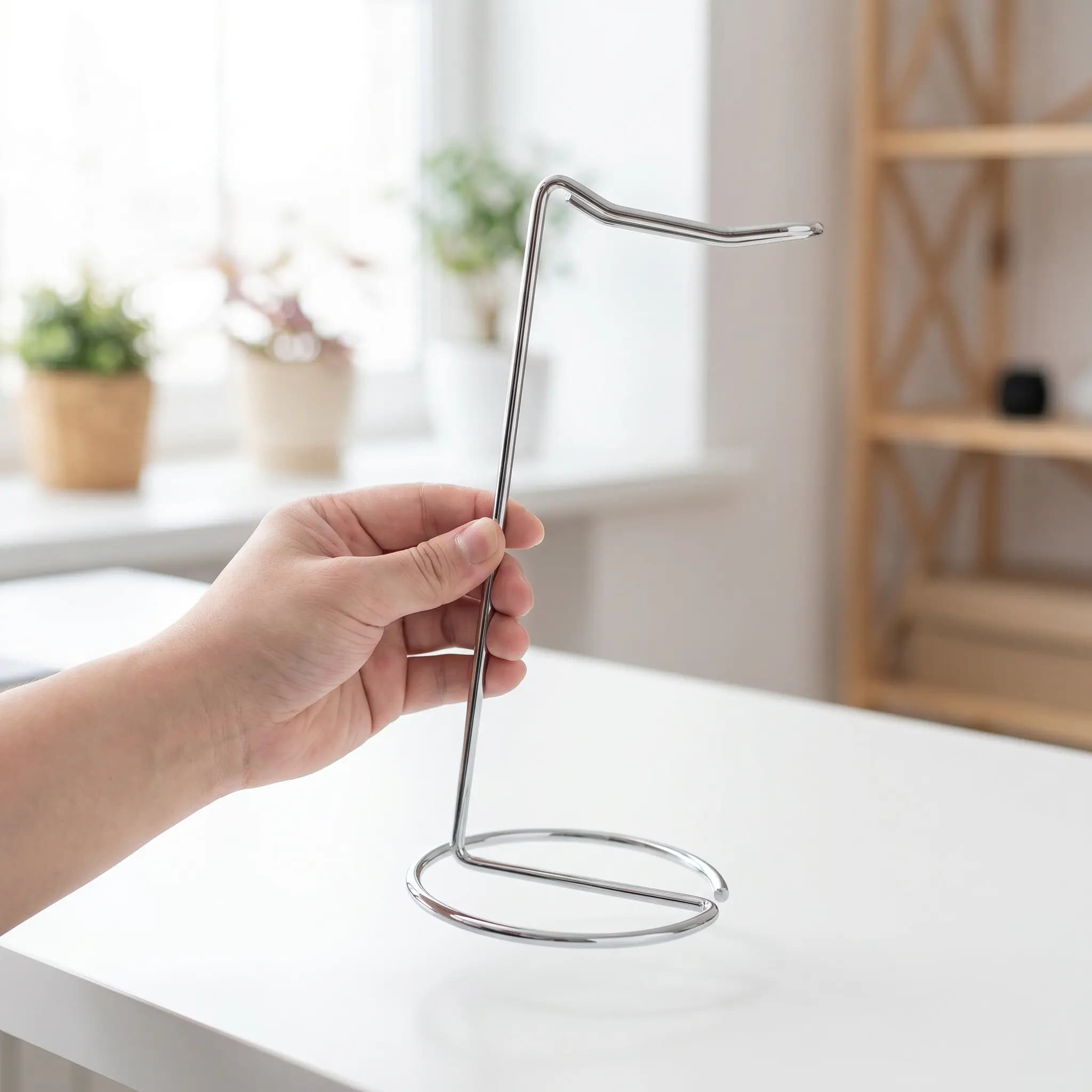 Desktop Headset Stand Metal Minimalist Headphone Holder Gaming Office Study Room Organizer Hanger Space Saving Headphones