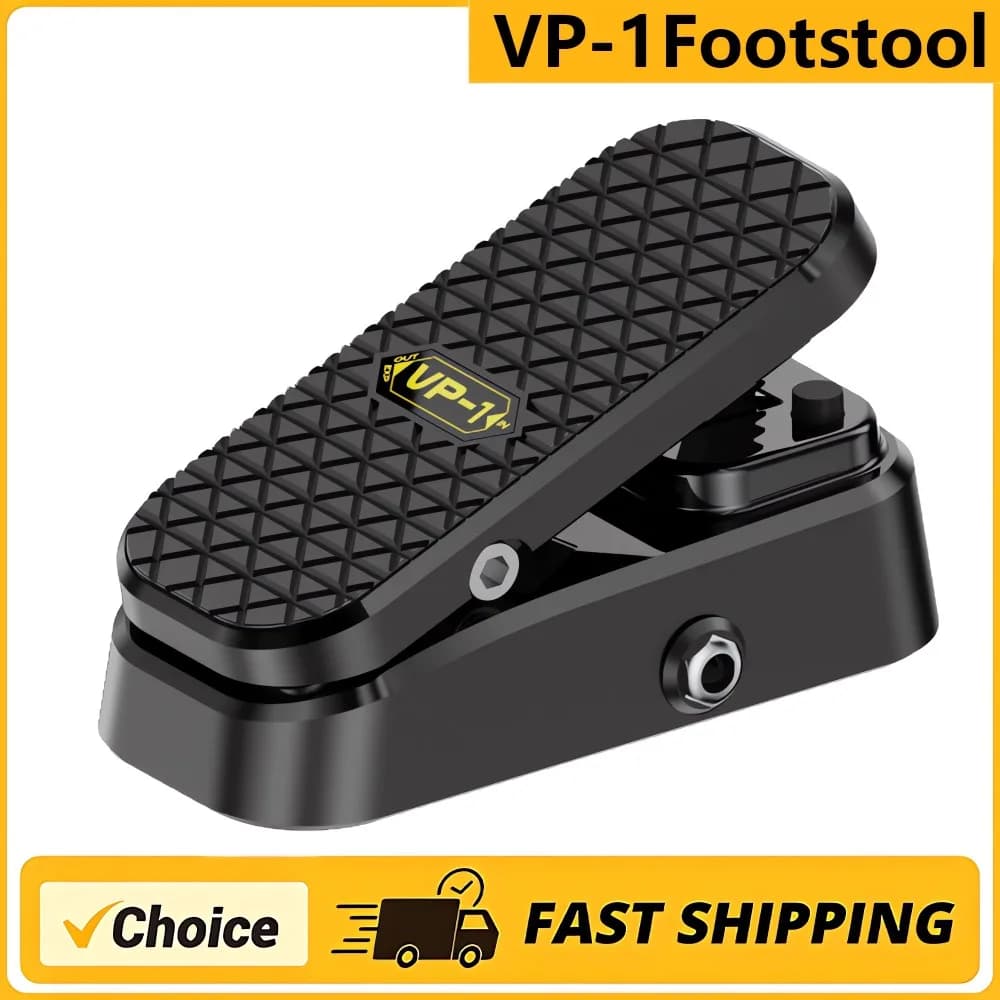 Pedale VP-1 Volume/Espressione Pedale 2 in 1 Nessun alimentatore richiesto Piedini imbottiti Nessun rumore Controllo diretto preciso del rack