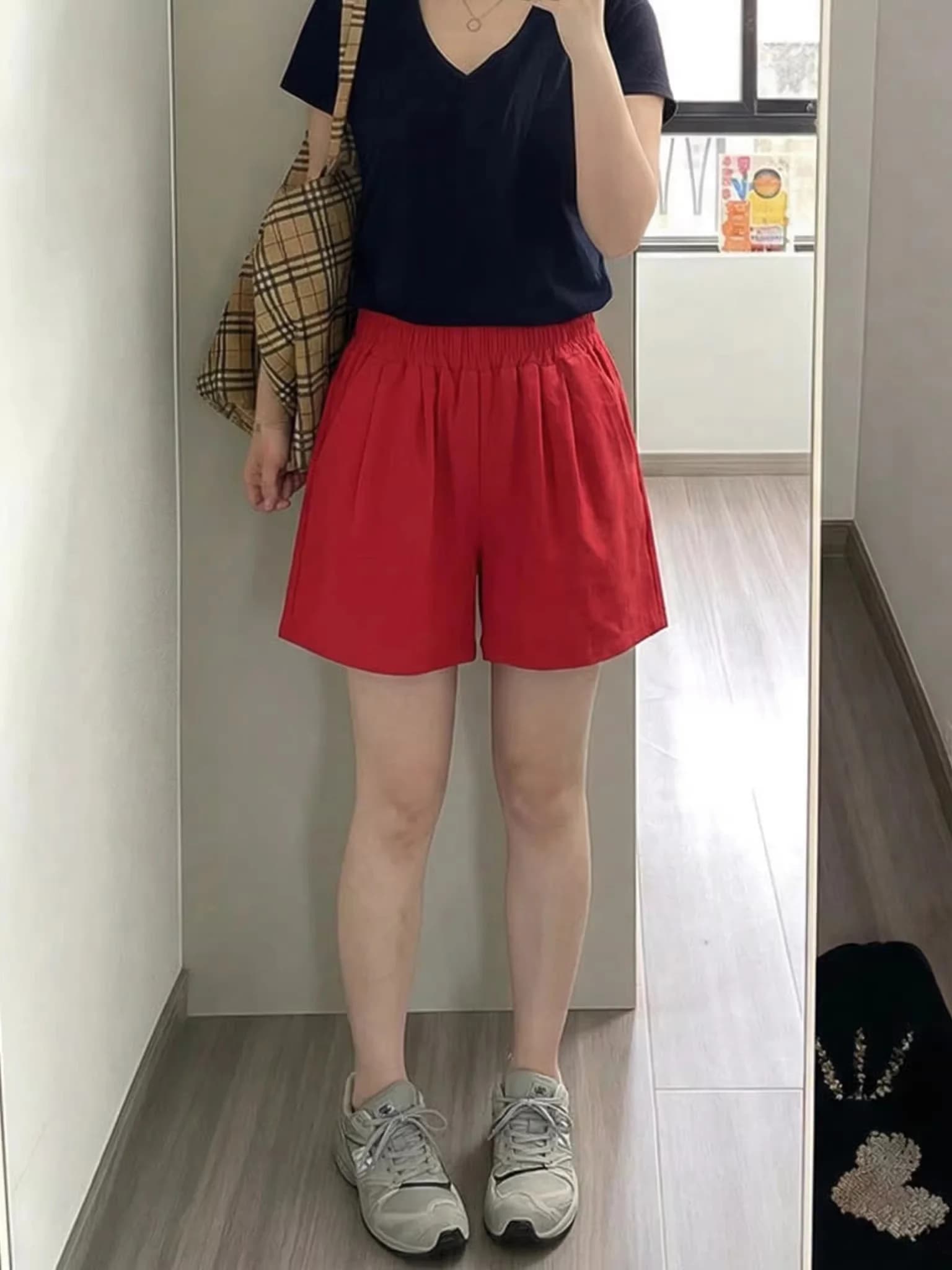 plus Size Women's Linen Shorts Casual High Waist A-Line Wide Leg Loose Fit Summer Outerwear Lightweight Comfortable Pants