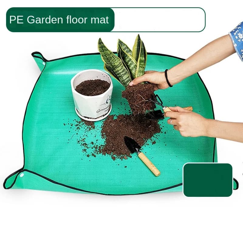 50*50 cm Flower pots Transplanting mats Gardening planting mat Pe Plant repotting mat Waterproof Folding for gardening