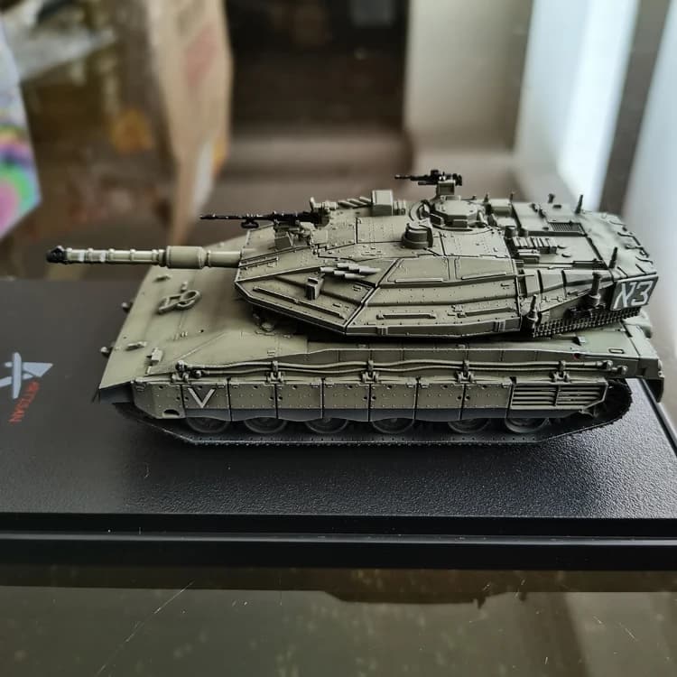 1: 72 AS Israeli Merkav Mk4 main battle tank (explosion-proof curtain version) static finished model