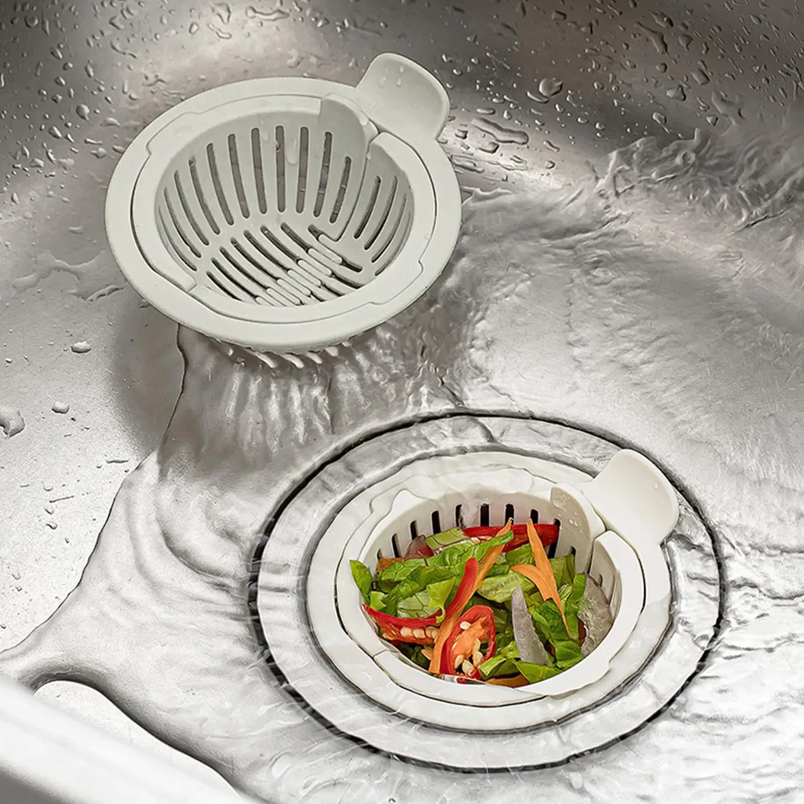 Kitchen Sink Drain Strainer Anti-Clogging Drain Stopper Kitchen Waste Collector Filter Basket Strainer Fast Drainage For Home