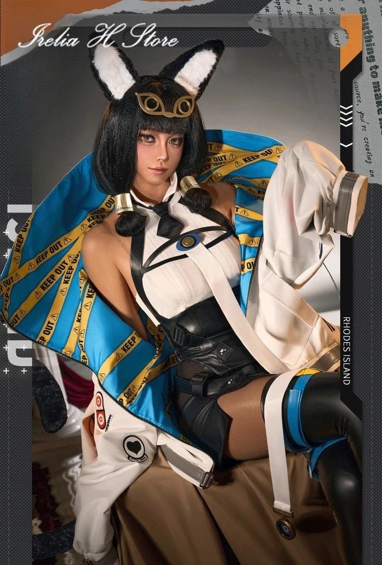 Costume Cosplay Illusional Arknight Titi, Tuta Sexy da Gioco Titi U, Cappotto, Costumi di Halloween per Donna