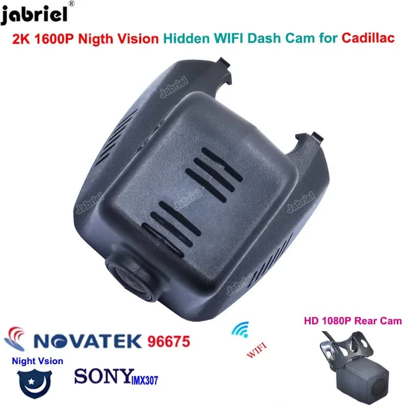 2K 1600P Auto DVR WiFi 24H Front and rear recorder Dash Cam For Cadillac XTS ATS-L 2013 2015 2016 2017 2018