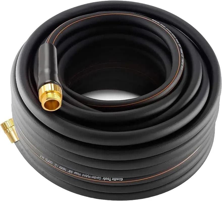 Garden Tube Resistant from 30 Meters (5/8 Inches), Hybrid Lightweight and Flexible with Swivel Handle and Fittings