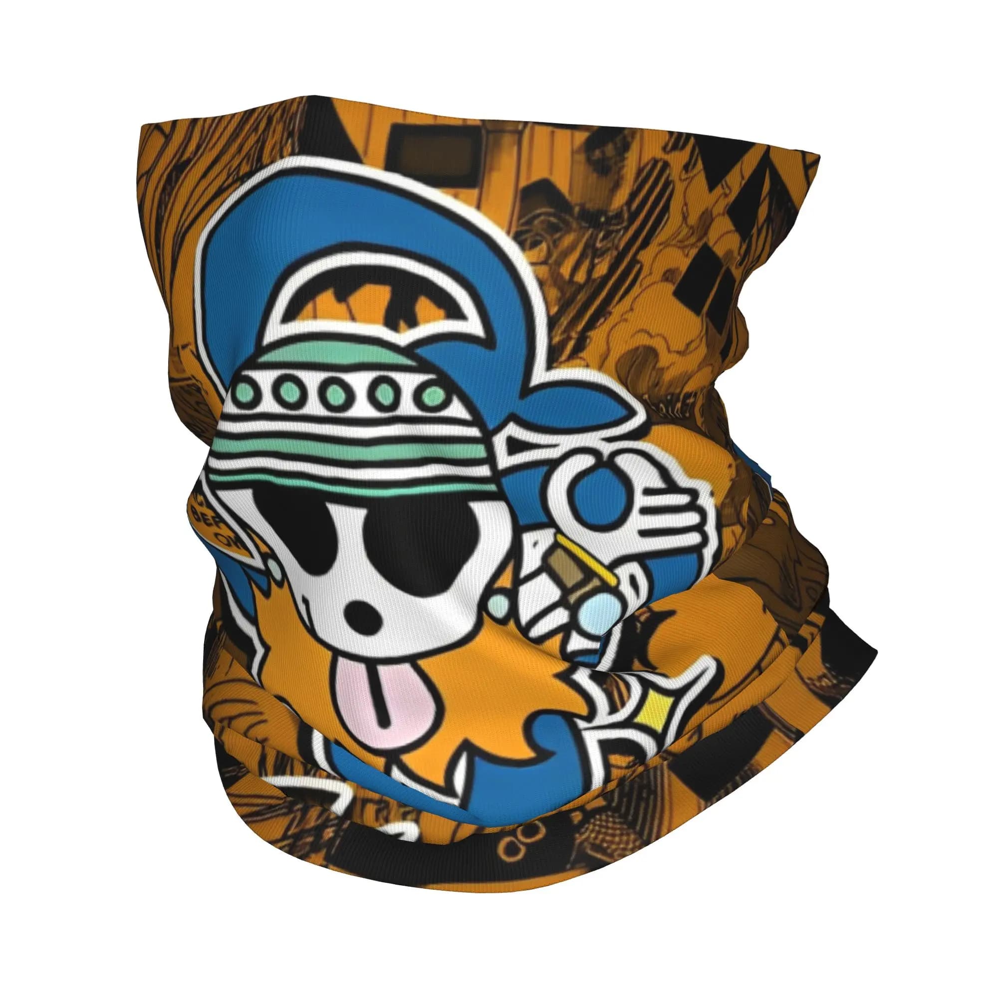 One Piece Nami Bandana Copricollo Printed Multifunctional Magic Scarf Breathable Face Mask for Men's Hiking Adults
