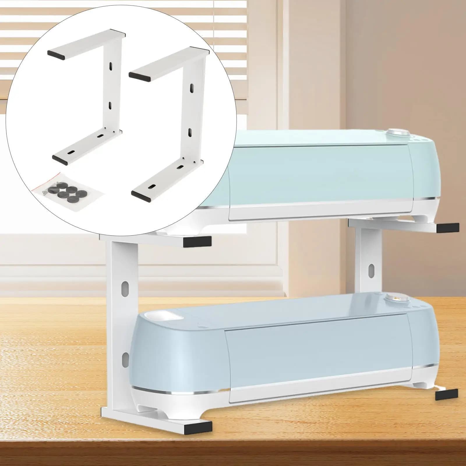2x High Stand Legs Storage Shelf Racks Fully Open Screw Mounted Organizer for Maker 3 Office Die Cutting Embossing Machines