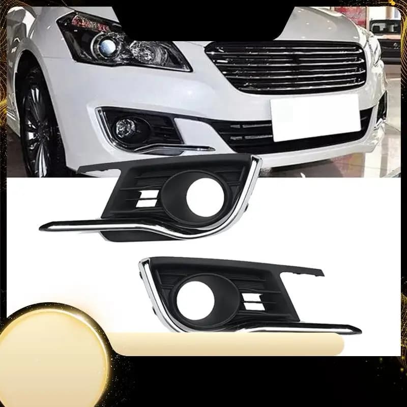 Front bumper Cover fendinebbia with chromed strip for Suzuki Ciaz 2015-2017 Auto fendinebbia Grille Bezel-A74F