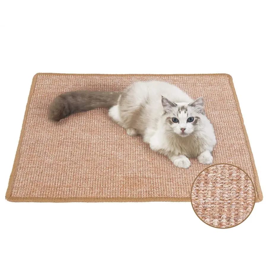 Tiragraffi for Cats, 60 x 80 cm, in Natural Sisal, Horizontal, Protects the Carpets